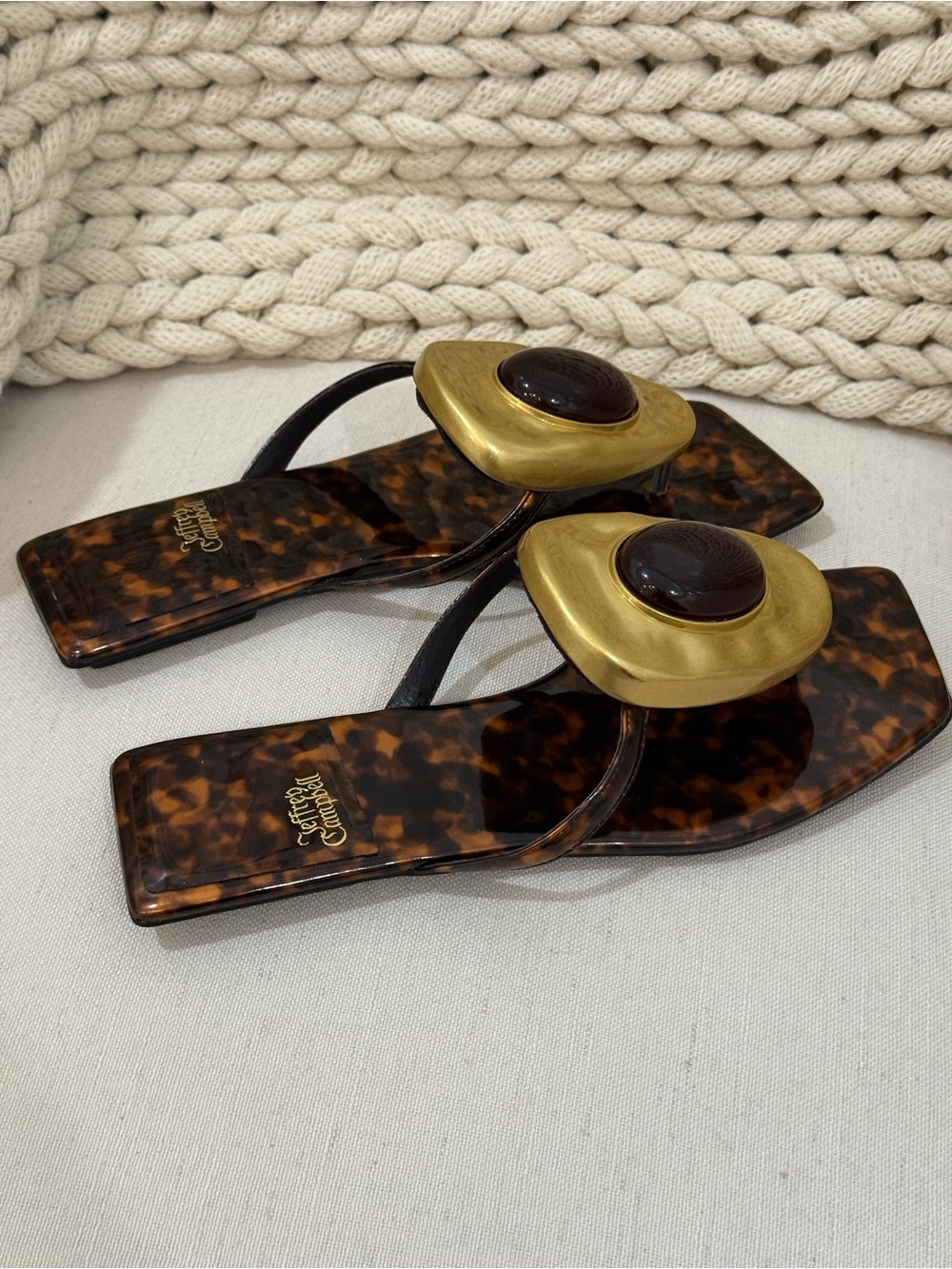 Jeffrey Campbell Bazaar Flip-Flop Sandals - Picture 6 of 7